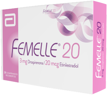 FEMELLE 20 - 3mg Drospirenona/20 mcg Etinilestradiol
