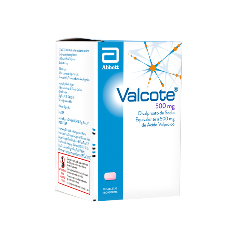 VALCOTE 500 MG X 30 TAB